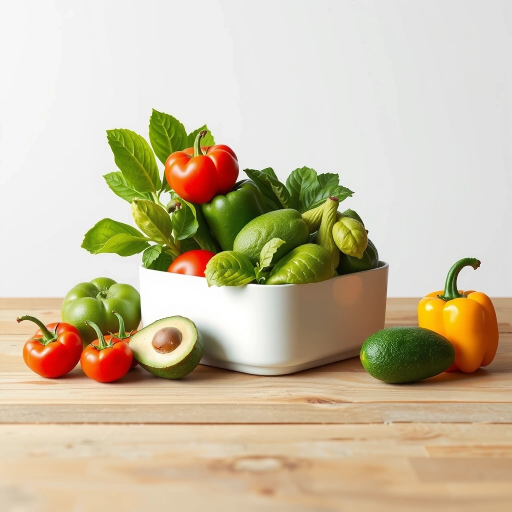 Légumes frais et équilibrée pour une alimentation saine